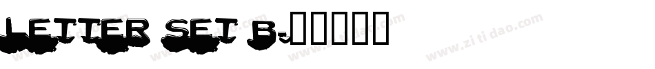 Letter Set B字体转换